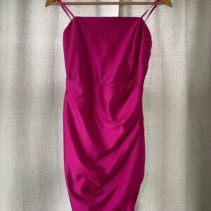 Emerald Sundae Pink Sheath Mini Dress Spaghetti Strap